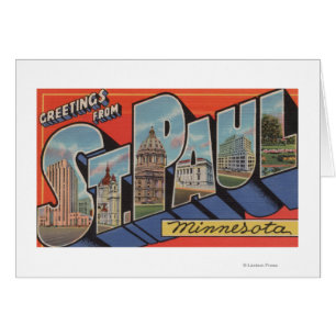 St. Paul, Minnesota - Large Letter Scenes