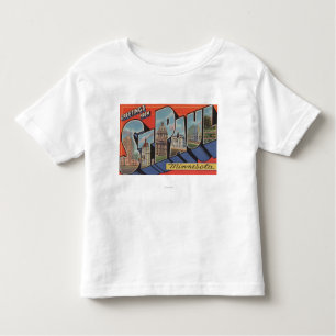 St. Paul, Minnesota - Large Letter Scenes Toddler T-Shirt
