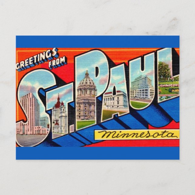 St Paul MN Greetings Postcard (Front)