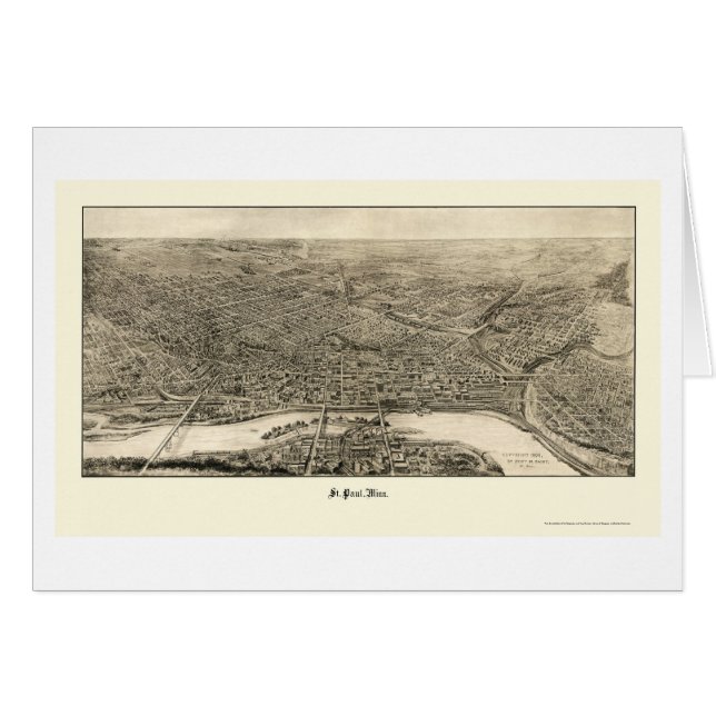 St. Paul, MN Panoramic Map - 1906 (Front Horizontal)