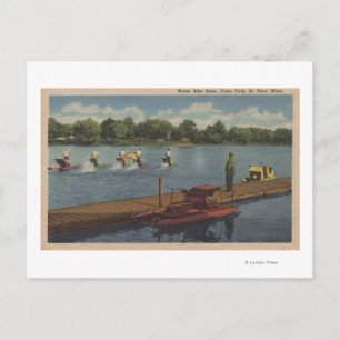 St. Paul, MN - Water Bike Race in Como Park Postcard