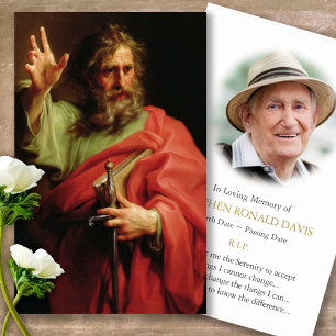 St. Paul & Photo Deluxe Memorial Prayer Cards