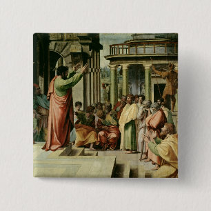 St. Paul Preaching at Athens (cartoon for the Sist 15 Cm Square Badge
