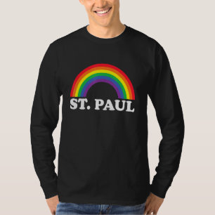 St Paul Rainbow LGBTQ Gay Pride Lesbians Queer T-Shirt