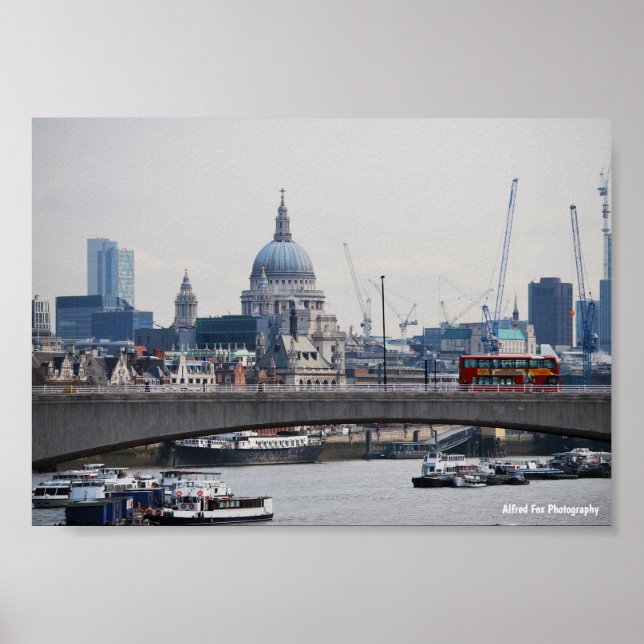 St. Paul’s and the Thames Poster (Front)