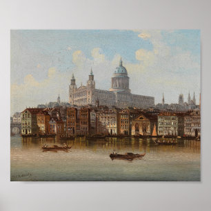 St. Paul’s Cathedral   Johann Wilhelm Jankowsky Poster