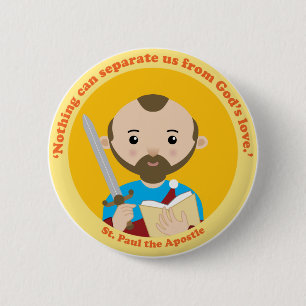 St. Paul the Apostle 6 Cm Round Badge
