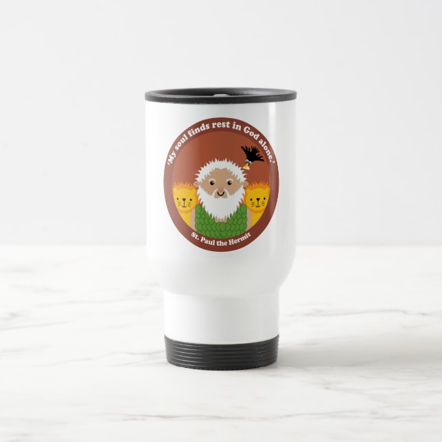 St. Paul the Hermit Travel Mug (Center)