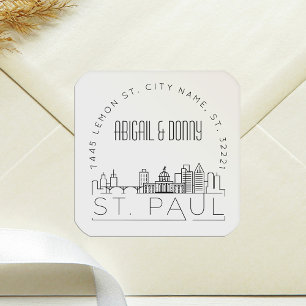 St. Paul Wedding   Pre-Addressed Envelope Seal