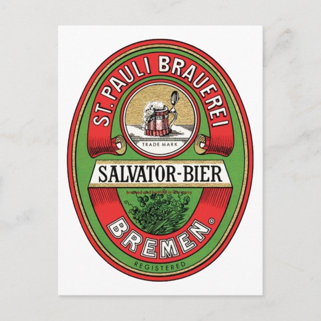 St. Pauli Brauerei Postcard (Front)