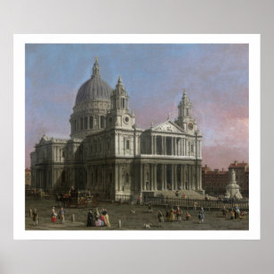 St. Paul's Cathedral, 1754 (oil on canvas) Poster