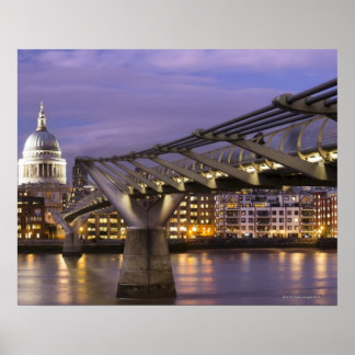 St Pauls Cathedral and City Skyline Poster