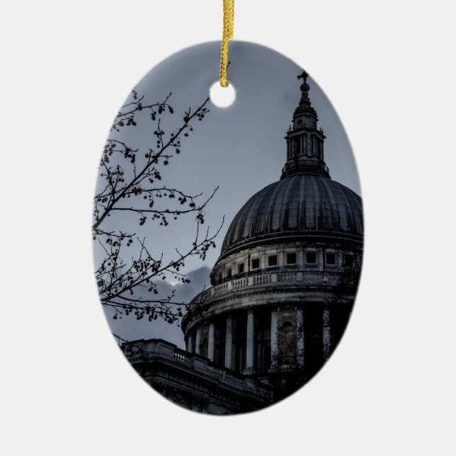 St Paul's Cathedral Ceramic Tree Decoration (Front)