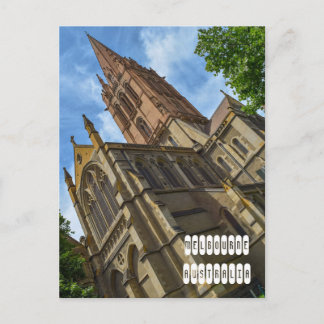 St Paul's Cathedral in Melbourne Holiday Postcard
