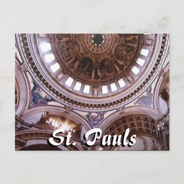St Pauls cathedral interior London postcard (Front)