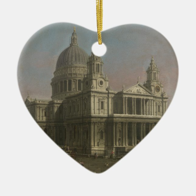 St. Paul's Cathedral, London, England Ceramic Tree Decoration (Front)