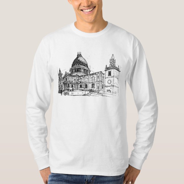 St. Pauls Cathedral, London. Sketch T-Shirt (Front)