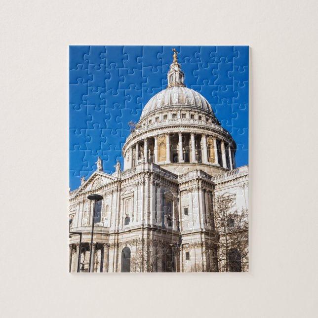 St Paul's Cathedral London with blue sky Jigsaw Puzzle (Vertical)