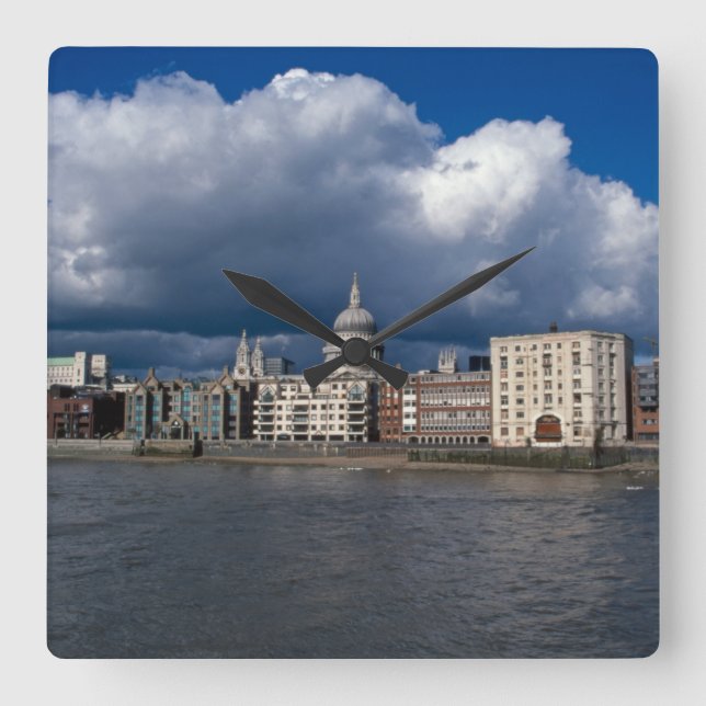 St Paul's Catherdral Square Wall Clock (Front)