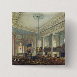 St. Paul's, Deptford (w/c on paper) 15 Cm Square Badge