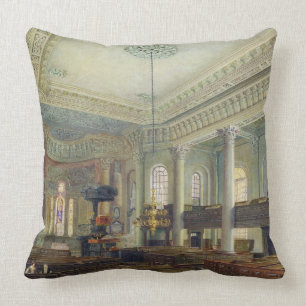 St. Paul's, Deptford (w/c on paper) Cushion