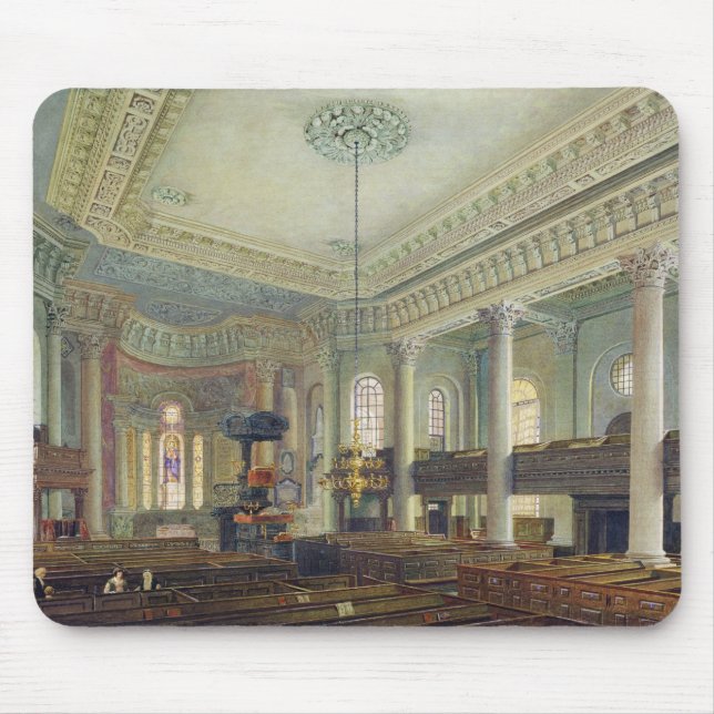 St. Paul's, Deptford (w/c on paper) Mouse Pad (Front)