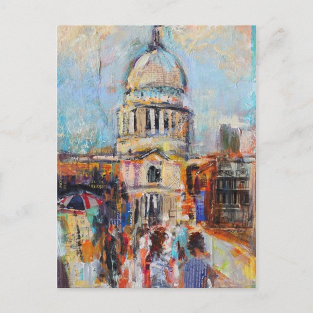 St Paul's from the Millennium Bridge Postcard (Front)