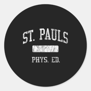 St. Pauls High School Hs Saint Pauls Nc Phys Ed  Classic Round Sticker