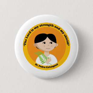 St. Pedro Calungsod 6 Cm Round Badge
