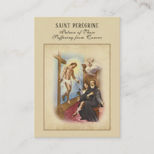 St. Peregrine Patron Saint of Cancer Holy Card