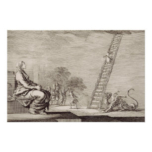 St. Perpetua’s Vision: The Ladder of Martyrdom Art Poster