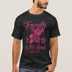 St. Pete Beach Family Vacation Tropical Hibiscus V T-Shirt