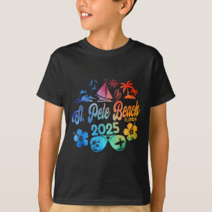 St. Pete Beach Florida 2025 Tie Dye Vacation Souve T-Shirt
