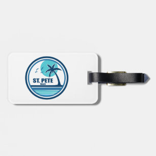 St. Pete Beach Florida Palm Tree Birds Luggage Tag