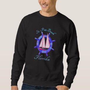 St Pete Beach Florida Sailboat Sailing Vacation Na Sweatshirt