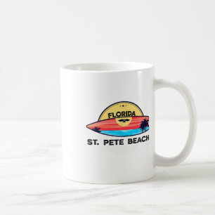 St Pete Beach Florida Surfboard Beach Surfing Coffee Mug
