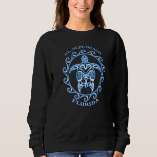 St Pete Beach Florida Tribal Sea Turtle Summer Sweatshirt