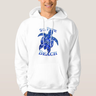 St Pete Beach Florida Vacation Tribal Turtle Hoodie