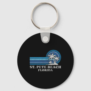 St. Pete Beach Florida Vintage Family Summer Vacat Key Ring