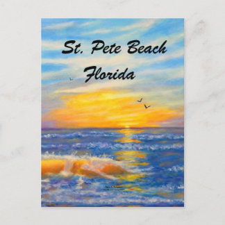 ST. PETE BEACH OCEAN WAVES POSTCARD