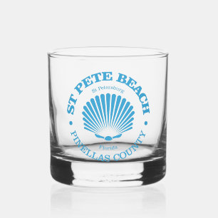 St Pete Beach (seashell) Whiskey Glass