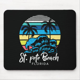 St. Pete Beach Tropical Vibes Florida Souvenir Vac Mouse Pad