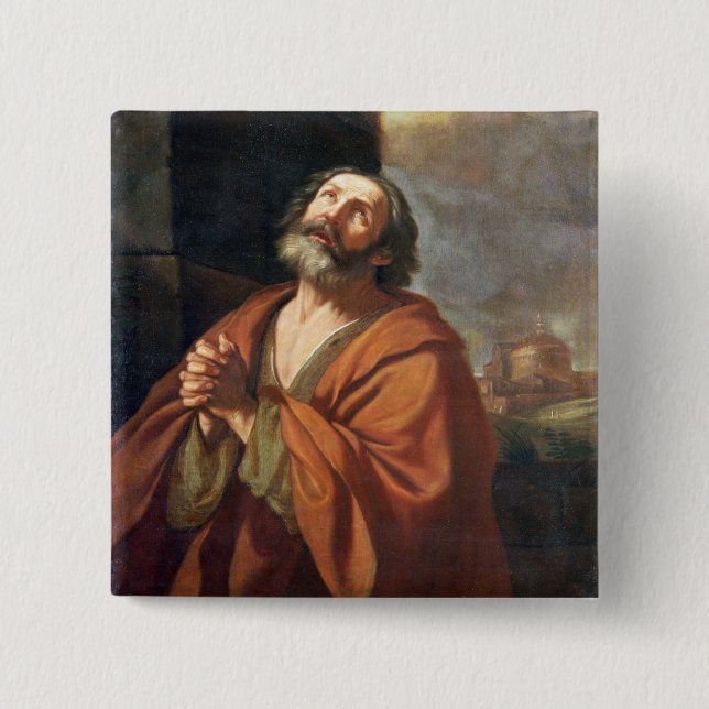 St. Peter 15 Cm Square Badge (Front)