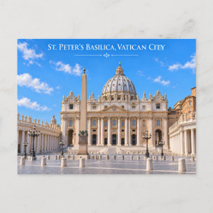 St Peter Basilica Rome Italy Travel Postcard
