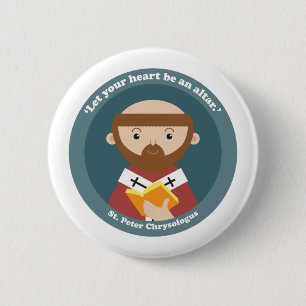 St. Peter Chrysologus 6 Cm Round Badge