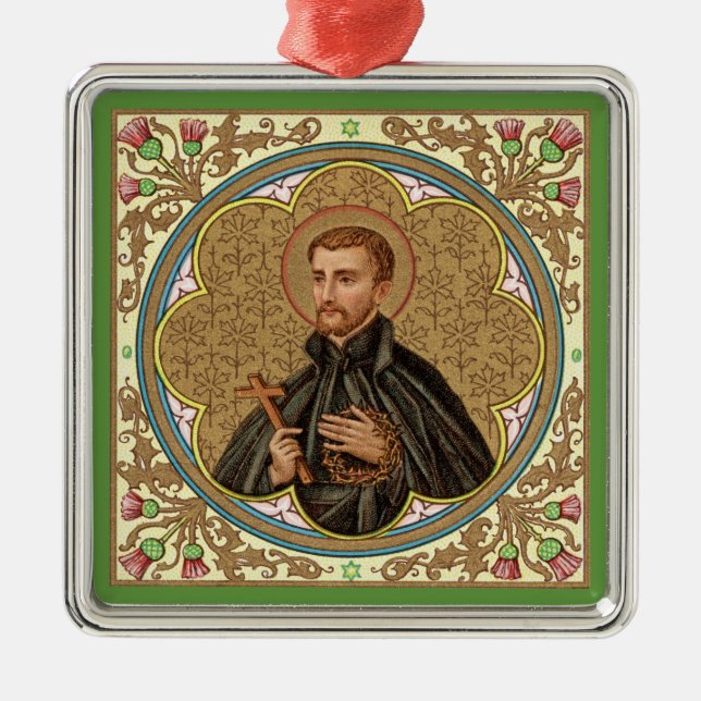 St. Peter Claver (BK 058) Metal Tree Decoration (Front)
