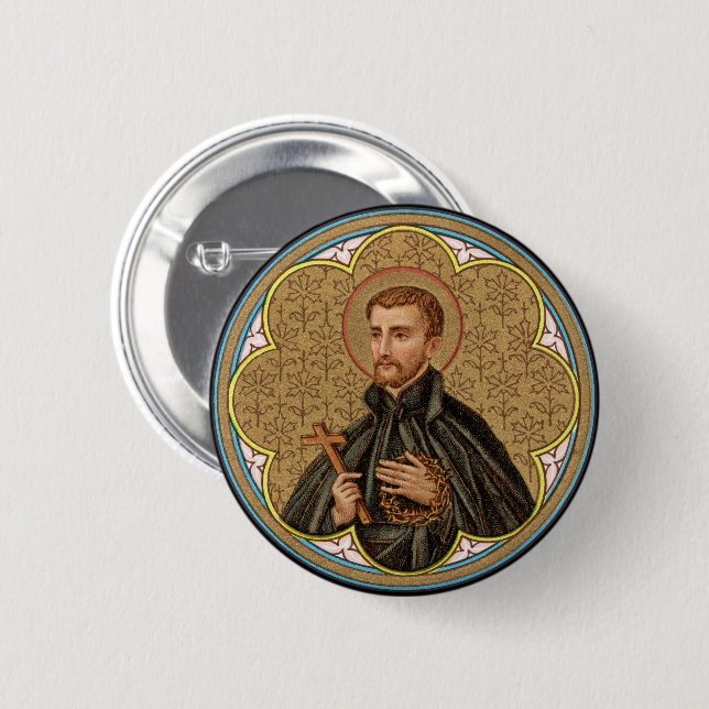 St. Peter Claver (BK 058) Round 6 Cm Round Badge (Front & Back)