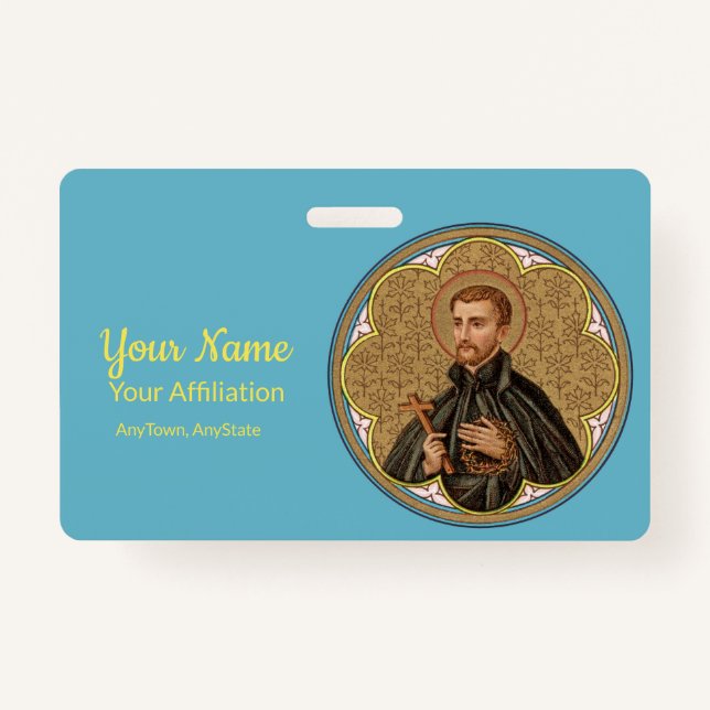 St. Peter Claver (BK 058; Style 1) ID Badge (Front)