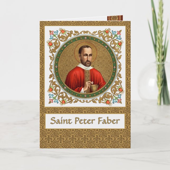 St. Peter Faber (BK 051) Blank Greeting/Note Card (Front)