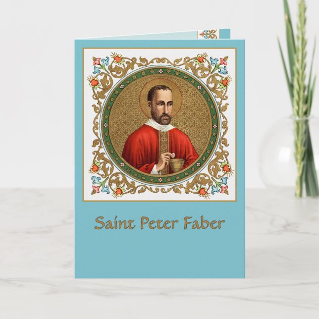 St. Peter Faber (BK 051) Blank Greeting/Note Card (Front)